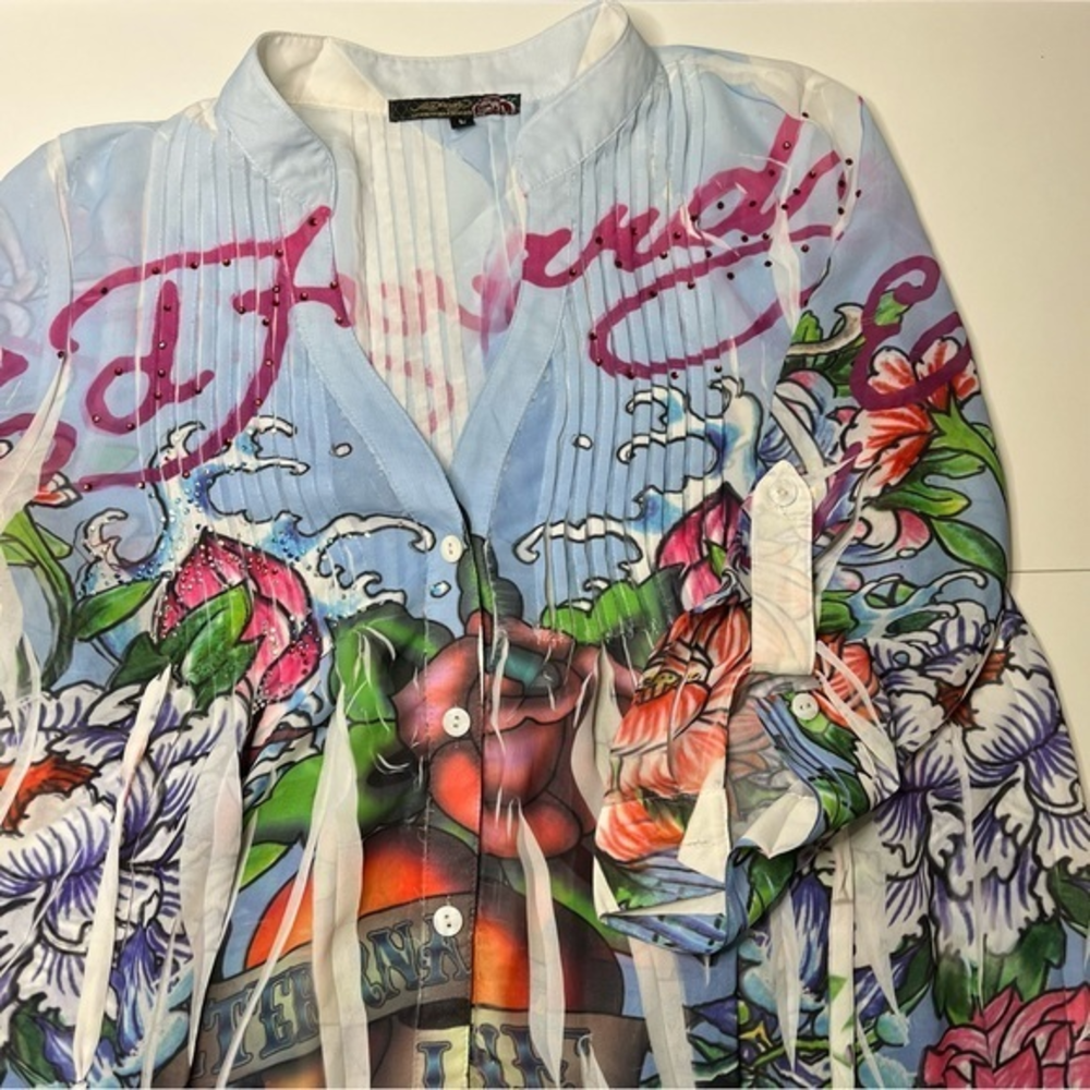 Vintage Ed Hardy Blouse L‎